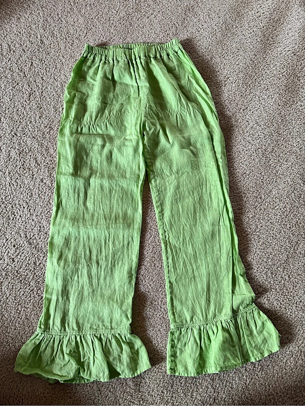Sleeper Rumba Linen Lounge Pants Green XS
